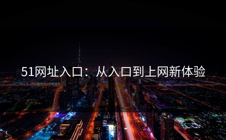 51网址入口：从入口到上网新体验